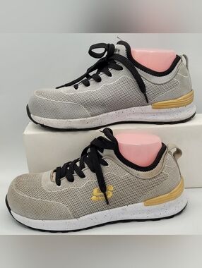 Skechers Work Bulkin - Balran Womens Comp Toe Sneaker Gray US Size 9